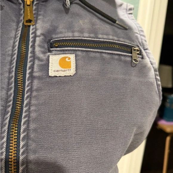Carhartt Ladies Hooded Vest - Blue - Picture 3 of 10
